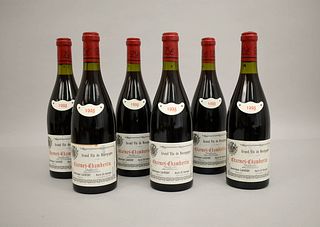 (6) Bottles of 1998 Dominique Laurent Charmes Chambertin.