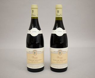 (2) Bottles of 1996 Duvergey Clos De Vougeot Grand Cru.