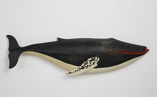 Clark Voorhees Jr. Carved Wood Humpback Whale