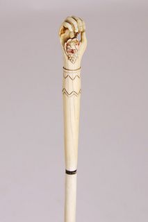 Antique Whale Ivory Lady's Pointer, 19th Century