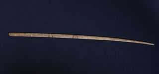 Whaleman Crafted Antique Whalebone Dip Stick, circa 1850