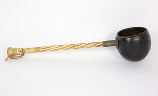 Whaleman Made Coconut Rum Dipper, 19th Century