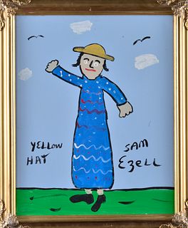 Sam Ezell Painting (yellow hat)