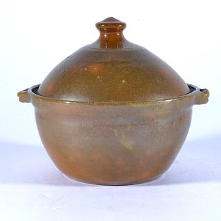 Jugtown Pottery Bean Pot with Lid