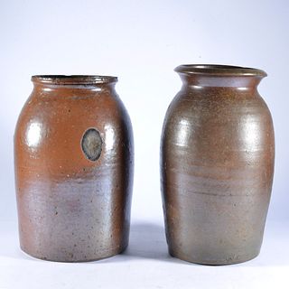 North Carolina Salt Glaze Storage Jar and other