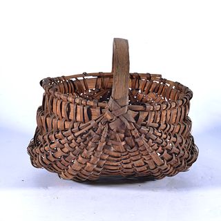 Antique Oak Split Basket