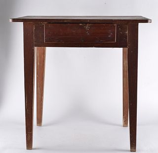 Southern Tapered Leg Table With Drawer