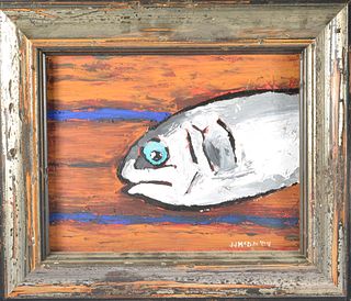 JJ McDur Folk Art Painting (fish)
