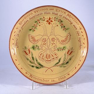Barbara Wilson and Erick Moeller pottery plate 