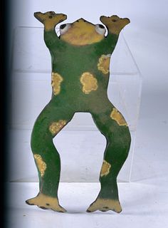 Folk Art Tin Frog