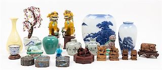 * A Group of 44 Chinese Porcelain Articles Height of tallest 12 1/8 inches.