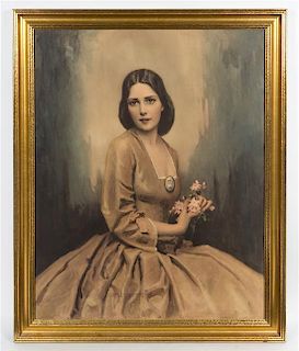 Charles Bosseron Chambers, (American, 1882-1964), Portrait of Virginia Bella