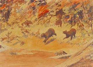 Leonard Reedy, (American, 1899-1956) , Animal Hunt