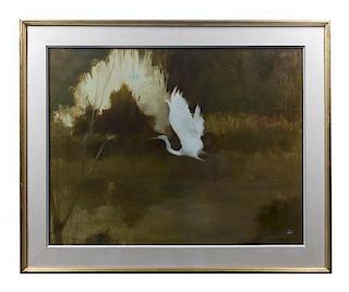 Artist Unknown, (American, 20th century), Crane in Flight