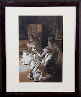 Artist Unknown, (20th century), Study for a J.Manz & Co engraving