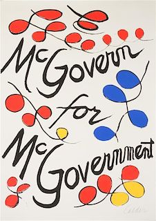 * Alexander Calder, (American, 1889-1976), McGovern for McGovernment, 1972