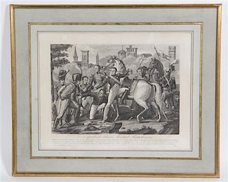 A French Engraving Height 8 x width 10 1/2 inches.
