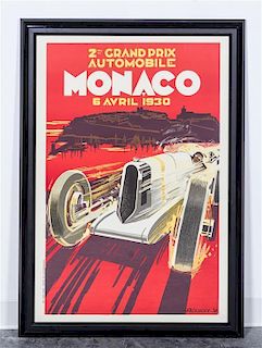 Robert Falcucci & George Ham, (French, 20th century), Monaco Grand Prix (a group of seven posters)
