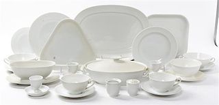 * A Royal Copenhagen Porcelain Dinner Service Diameter of dinner plate 9 7/8 inches.