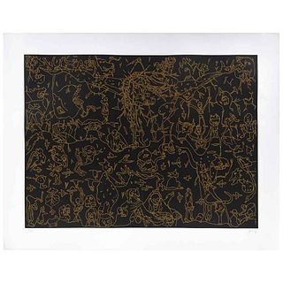 SERGIO HERNÁNDEZ, Sin título, Firmado, Grabado al aguafuerte 23 / 30, 115 x 80 cm. Con sello.