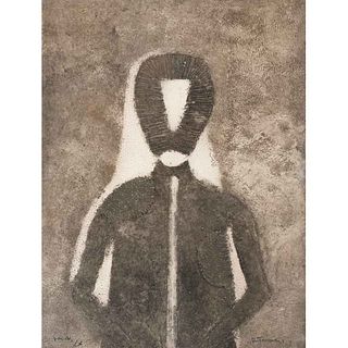RUFINO TAMAYO, Hombre en gris, 1976, Firmado, Grabado al aguafuerte PA I/X, 74 x 56 cm