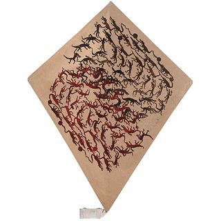 FRANCISCO TOLEDO, Lagartos,papalote, Firmado Esténcil y troquel s/papel, 70 x 56 cm