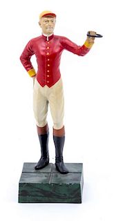 * A Cold Painted Cast Metal Figure Height 10 1/2 inches.