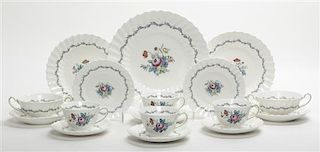 * A Royal Doulton Porcelain Dinner Service for Twelve Diameter of dinner plate 10 1/2 inches.
