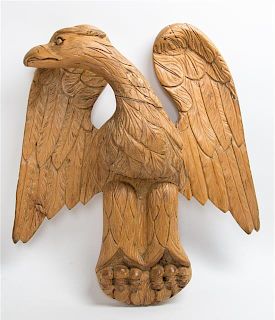 A Carved Wood Wall Hanging Height 23 1/2 x width 21 inches.