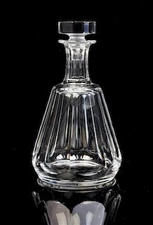 A Baccarat Decanter Height 8 5/8 inches.