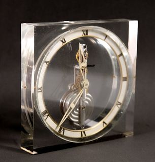 Jaeger LeCoultre 1960's Skeleton Winding Clock