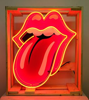 Rolling Stones Logo Large Neon Sign