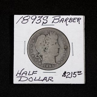 1893-S Barber Half Dollar Coin