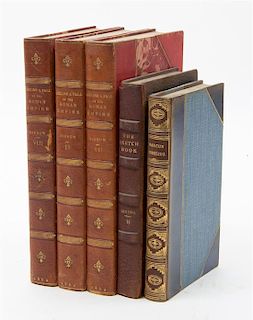 * A Collection of Leather Bound Books Pertaining to Miscellaneous Literature