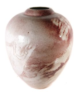 Early & Large Alan Bennett Pottery Fish Floor Vase