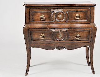 PROVINCIAL STYLE PARQUETRY SMALL COMMODE