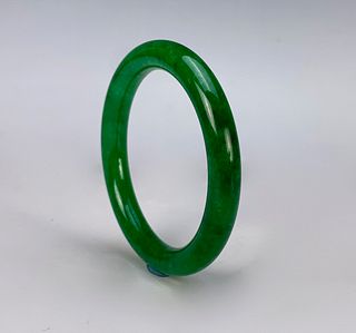 Chinese Green Jade Bangle Bracelet