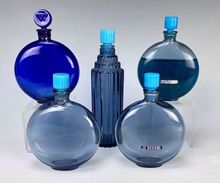 Group of 5 Worth Perfume Bottles