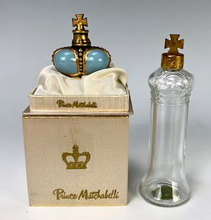 Two Prince Matchabelli Perfume Bottles