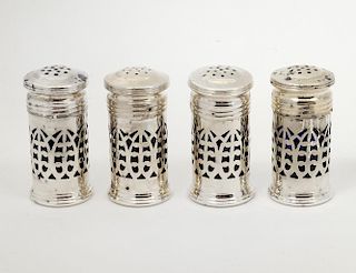 SET OF FOUR BIRKS STERLING SILVER SALTS AND PEPPERS