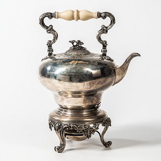 William IV Sterling Silver Teapot-on-stand