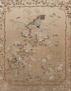 Chinoiserie Decorated Silk Embroidery