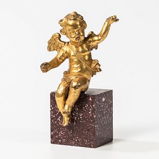 Gilt-bronze Model of a Winged Putto