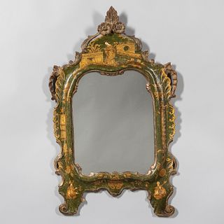 Chinoiserie Decorated Wall Mirror