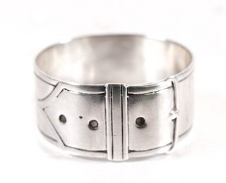 James Dixon & Sons Sterling Buckle Napkin Ring
