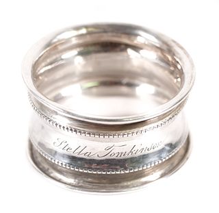 Birmingham Sterling Silver Napkin Ring 1912