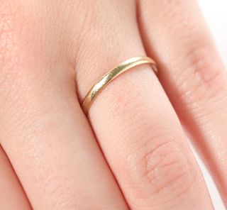 10k Yellow Gold Ring Band Size 8