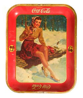Vintage Coca Cola American Art Works Tray 1941