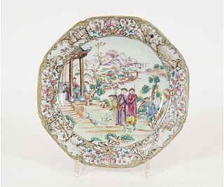 CHINESE FAMILE ROSE PLATE