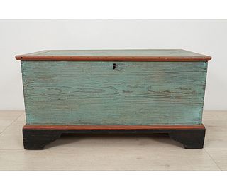 PAINTED PINE BLANKET CHEST
